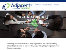 Tablet Screenshot of adjacentsolutions.com